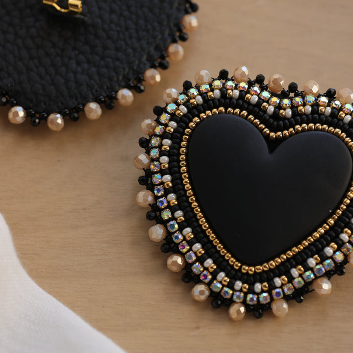 Nikki P. Love Heart Earrings