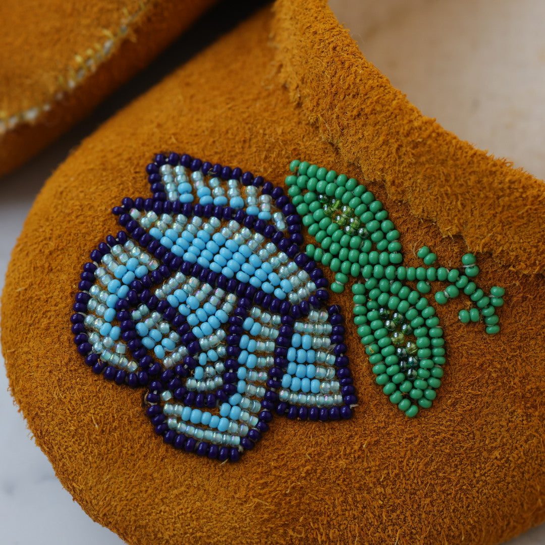 T.Sullivan Size 7 Blue Rose Ballerina Slippers
