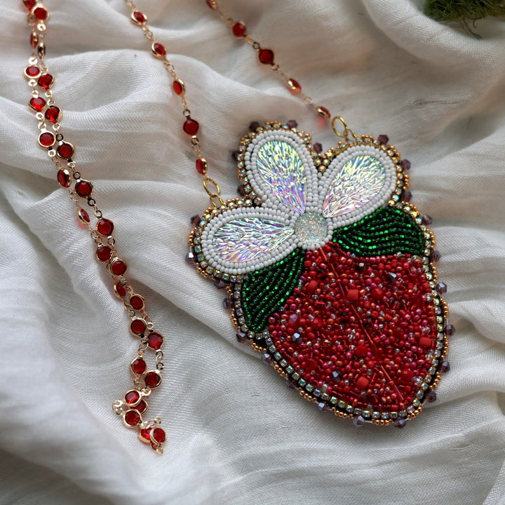 Prairie Beads Strawberry Beaded Medallion