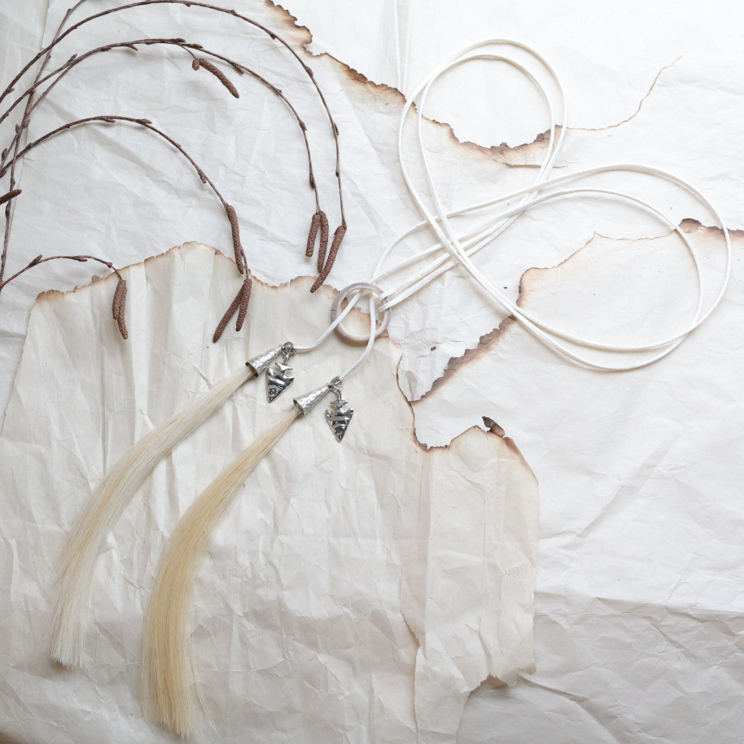 TLee Beads Horsehair Bolo Necklace Necklace