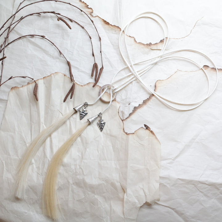 TLee Beads Horsehair Bolo Necklace Necklace