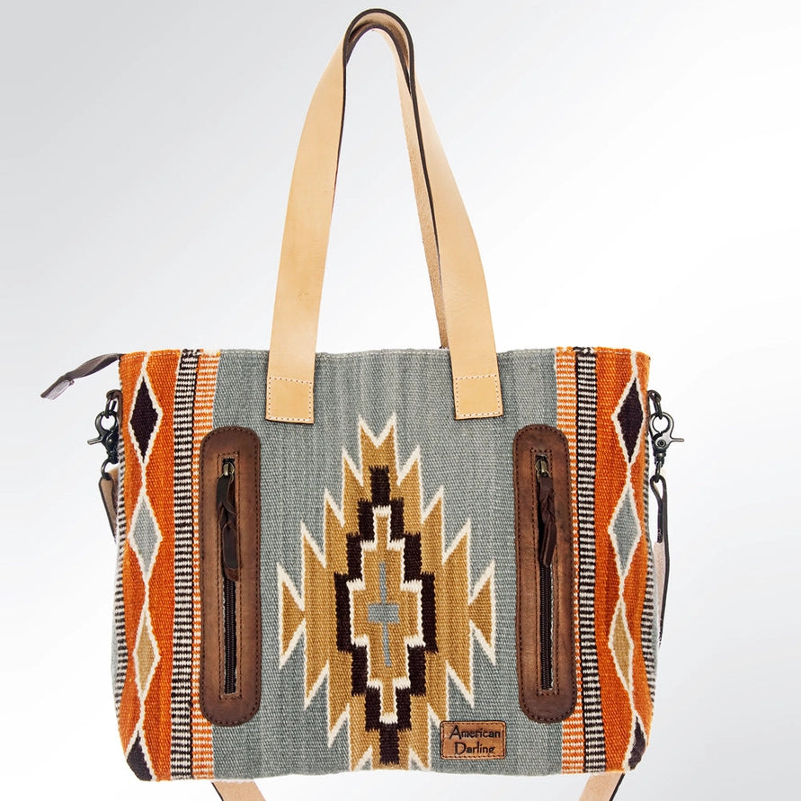 LS Western Southwestern Wool Tote