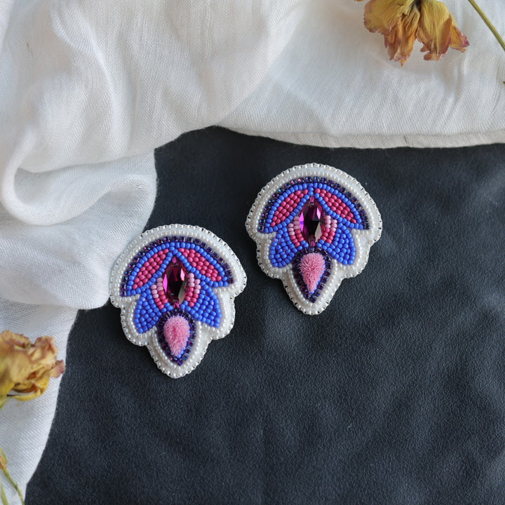 Beth Rose Designs Blossoming Gem Tufted Earrings