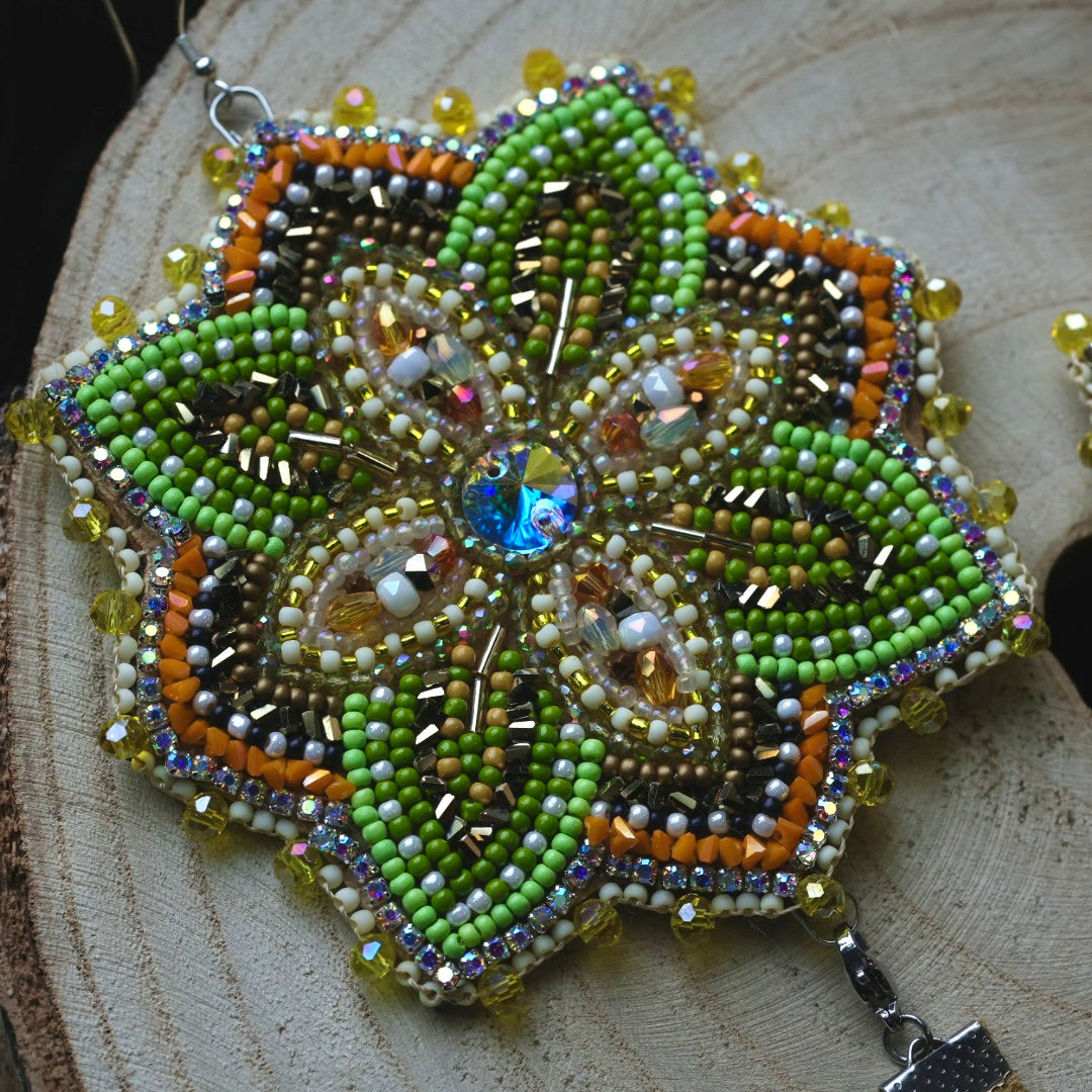Ironstar Co. Crystal Bloom Premium Convertible Beaded Earrings