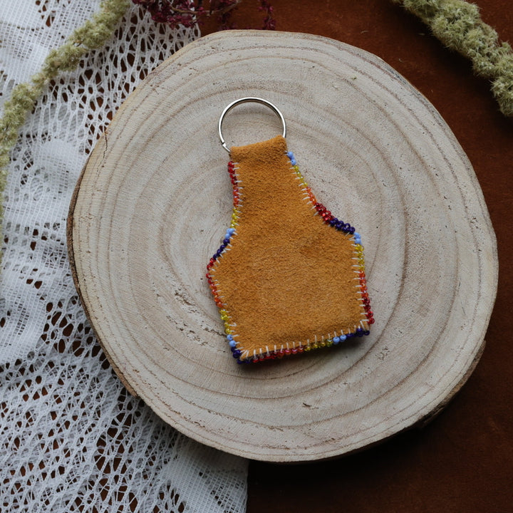 Jeannie A Beaded Keychain