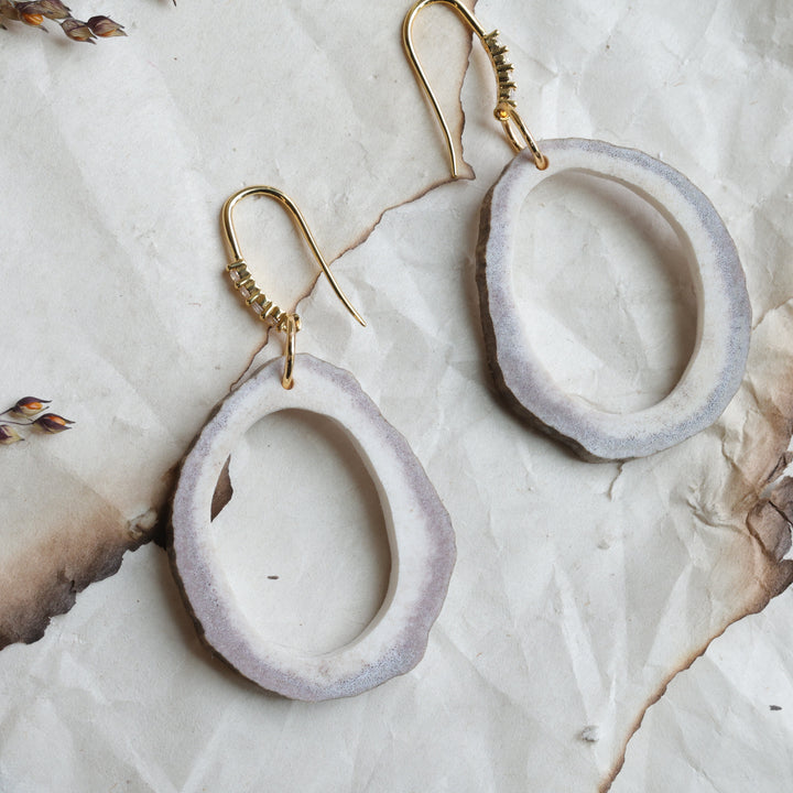 TLee Beads Carved Moose Antler Earrings