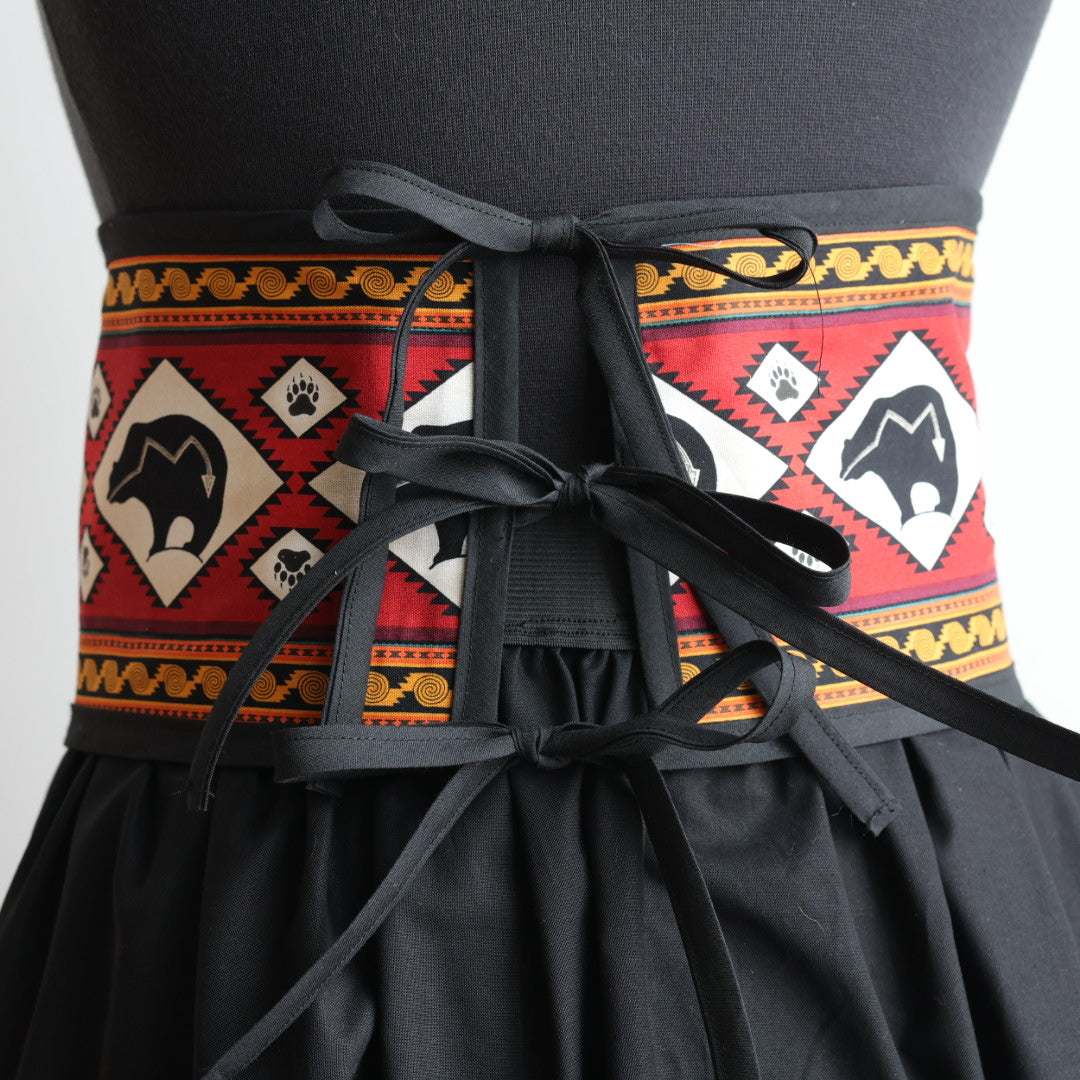 Phoenyx Designs Blue & Red Bear Ribbon Skirt & Belt