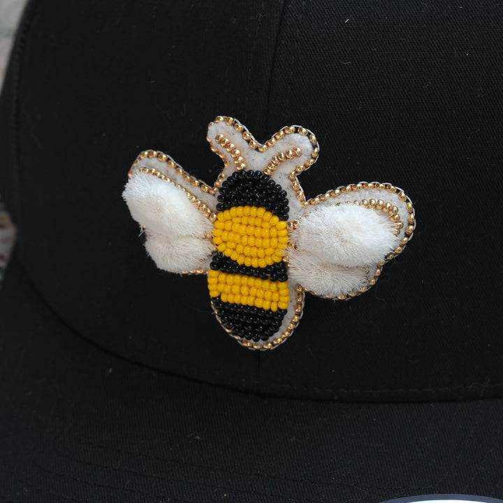 Feline Fancy Eh Tufted Bee Snapback Hat
