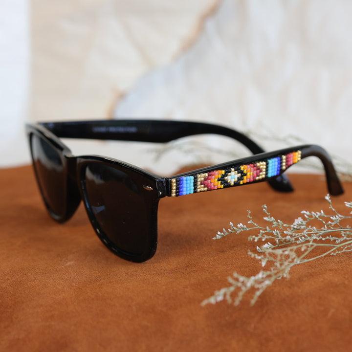 Rebelina Wayfarer Beaded Sunglasses