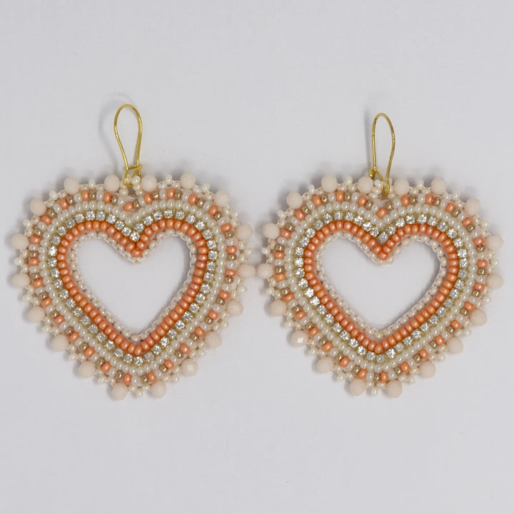 Keegan W Beaded Heart Collection