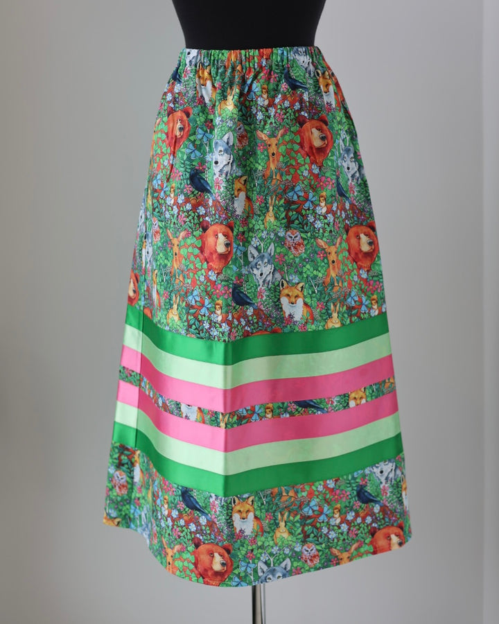 Adeline C. Forest Animals Ribbon Skirt