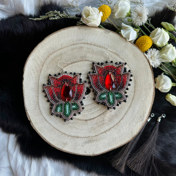 Ironstar Co. Crystal Blossom Convertible Beaded Earrings