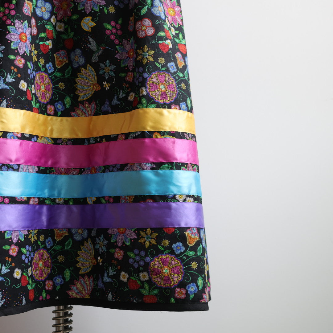 Phoenyx Designs Beaded Hummingbird Garden Ribbon Sundress