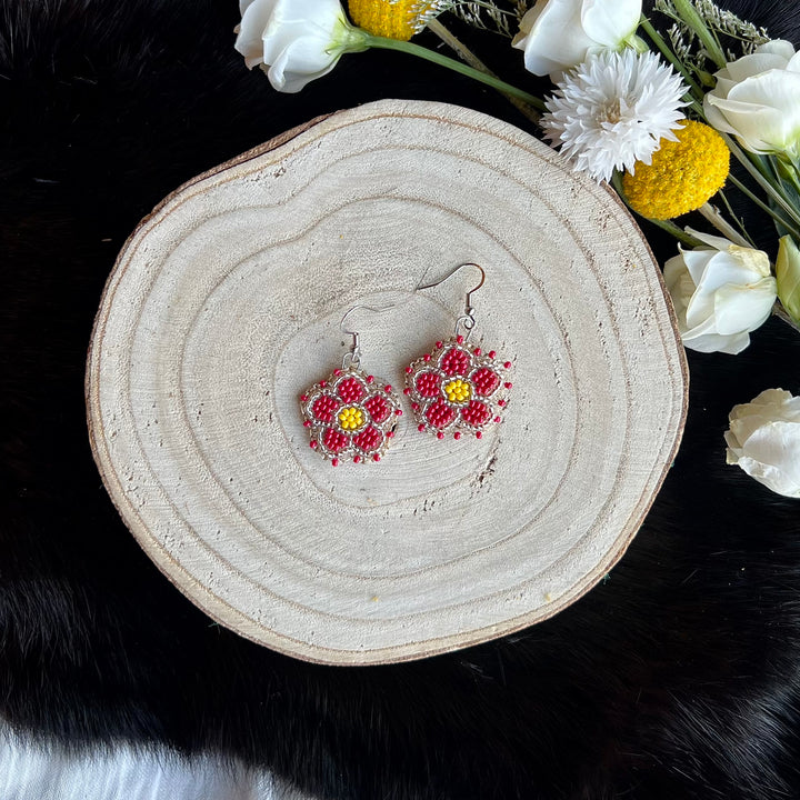 Ironstar Co. Petite Beaded Floral Earrings