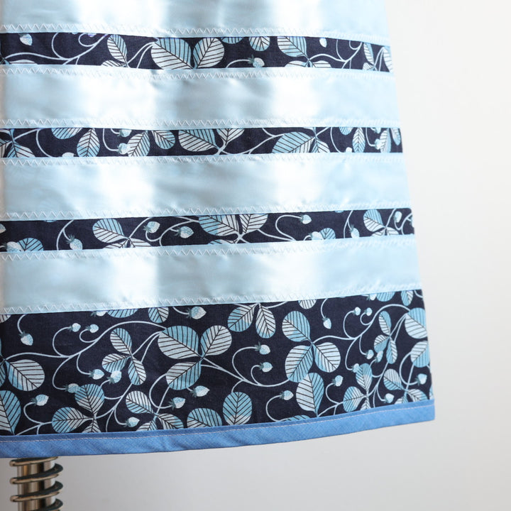 Vi's CREE-ations Navy Strawberry Patch Ribbon Skirt