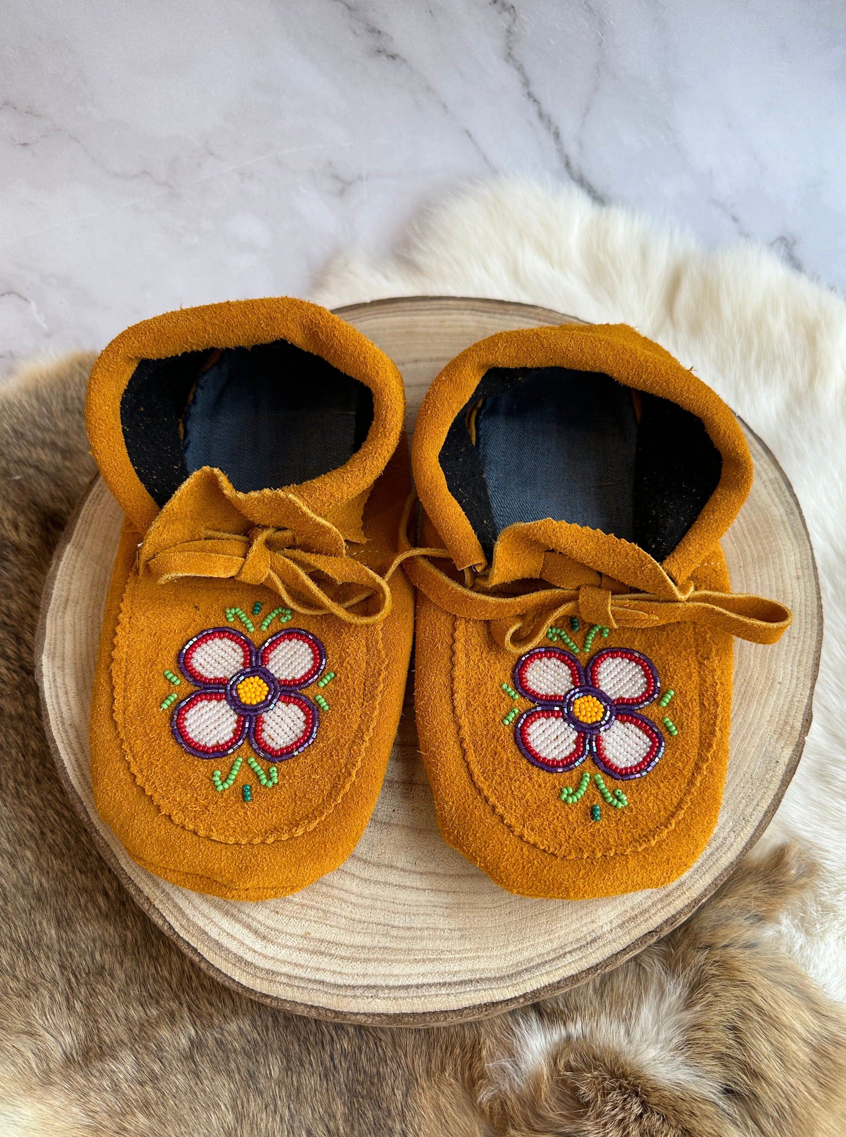 Baby moccasin slippers best sale