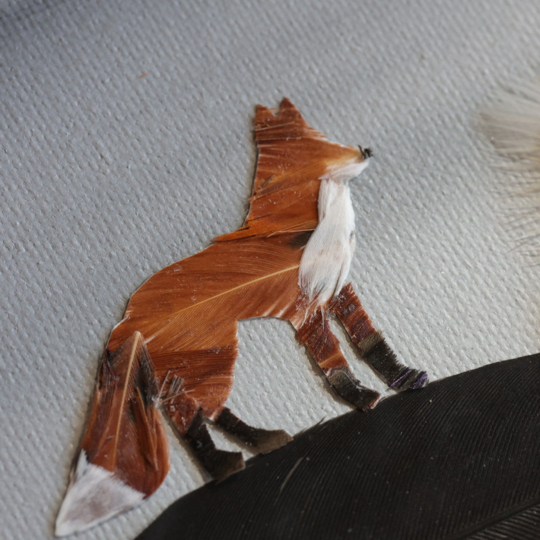 Shannon Dunn 8"x10" Fox Feather Art