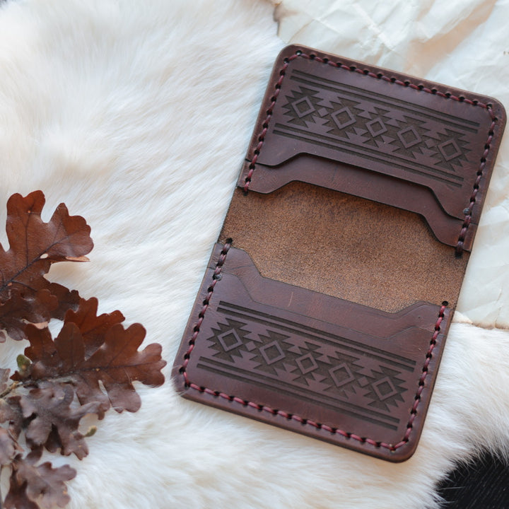 1885 Leather Co. Bifold Engraved Interior Leather Wallet