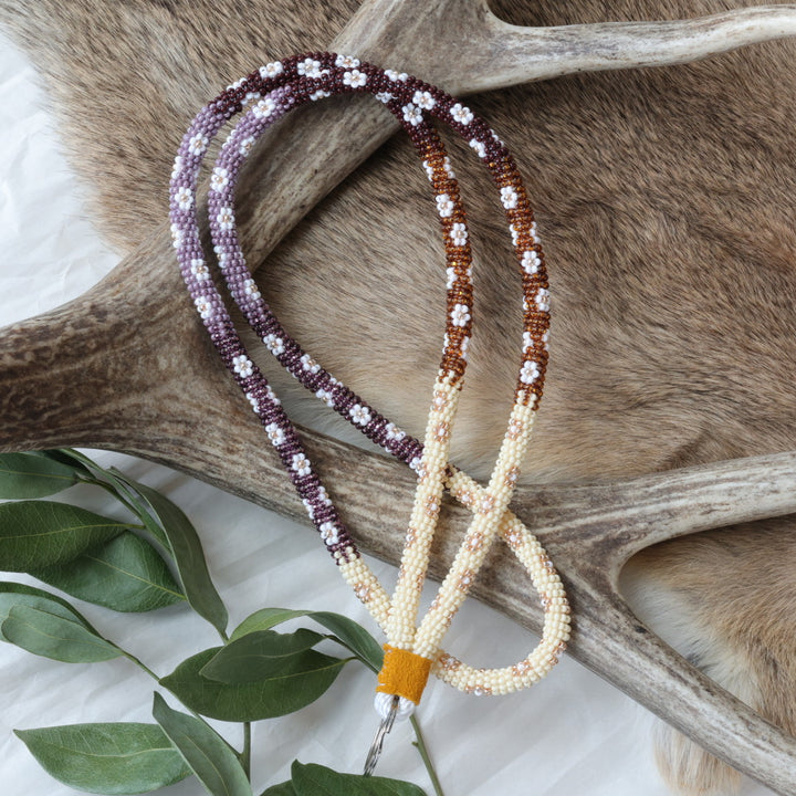Keegan W. Beaded Daisy Neck Lanyards