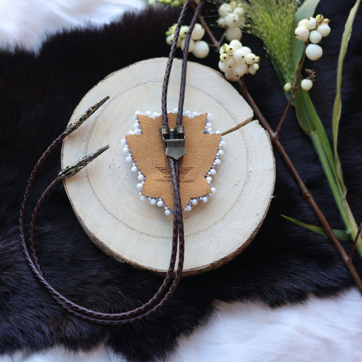 Ironstar Co. Crystal Blossom Beaded Bolo Tie