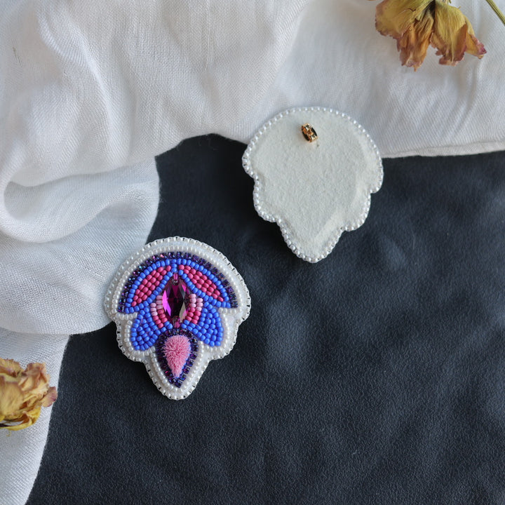 Beth Rose Designs Blossoming Gem Tufted Earrings