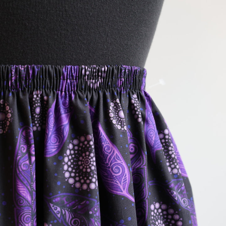 Margaret R. Black w/Feathers Ribbon Skirt
