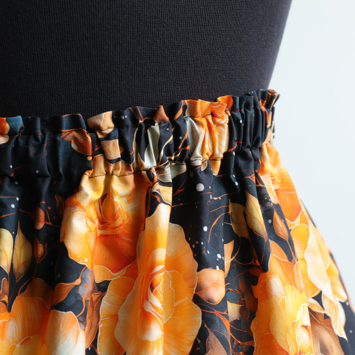 Vi's CREE-ations Orange Rose Ribbon Skirt