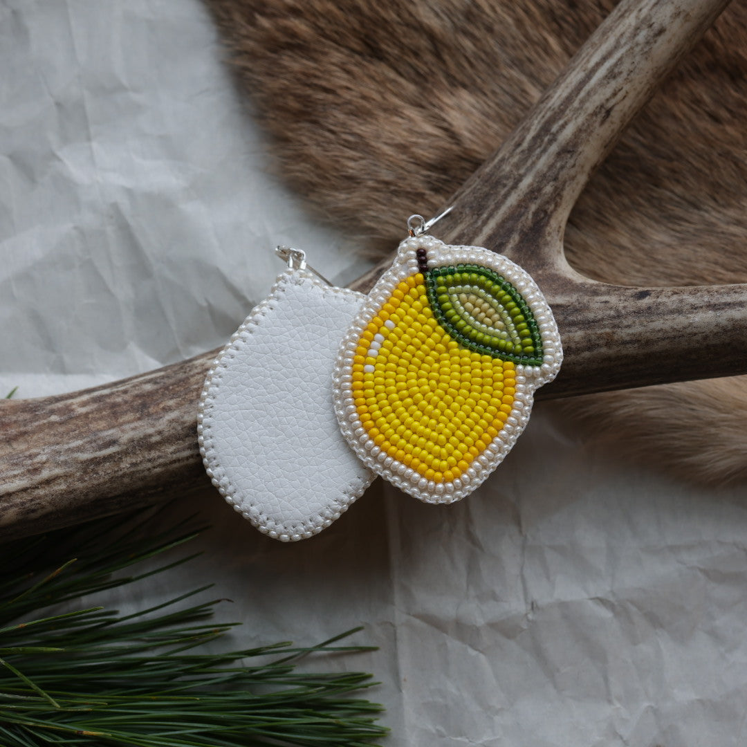 Keegan W. Lemon Beaded Earrings