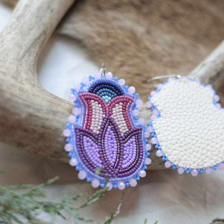 Keegan W. Tulip Beaded Earrings