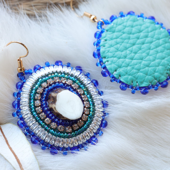 Pieces of Work by Mercedes Antler Earrings & Necklace