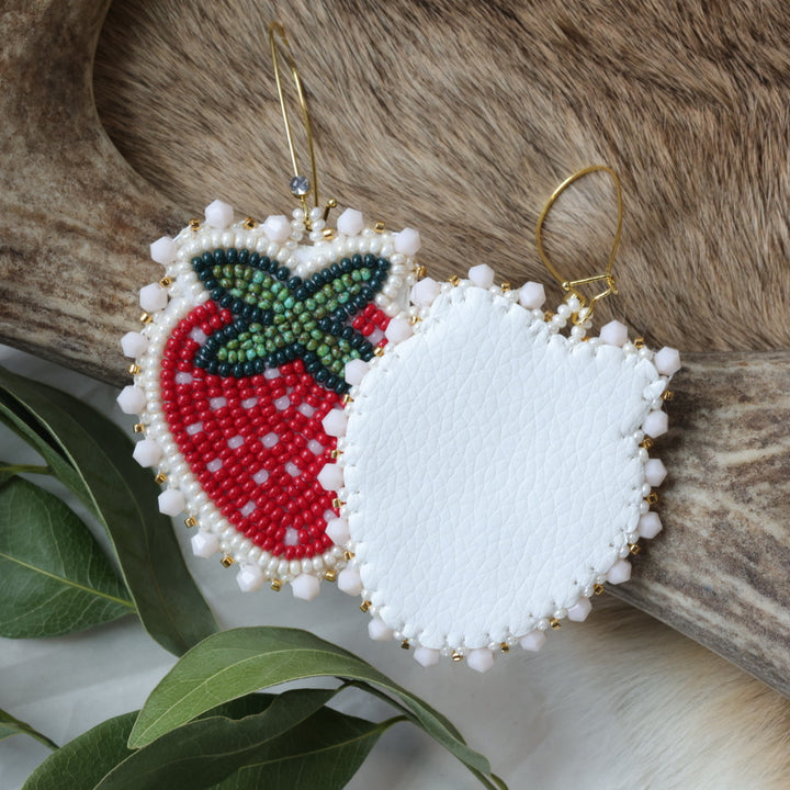 Keegan W. 24k Gold Strawberry Earrings
