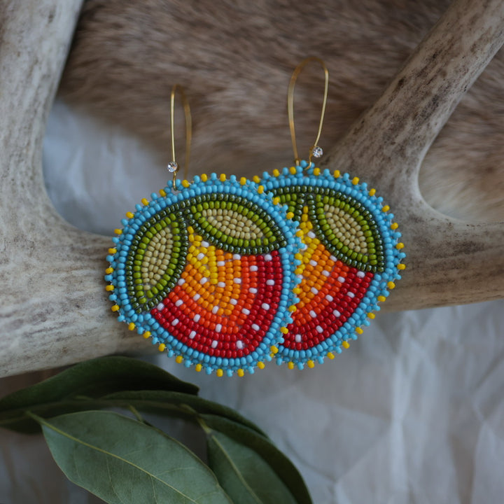 Keegan W. Heartberry Beaded Earrings