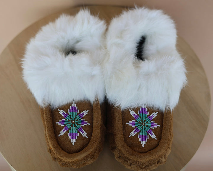 Ironstar Co. Brown Moccasins With Burst Detail