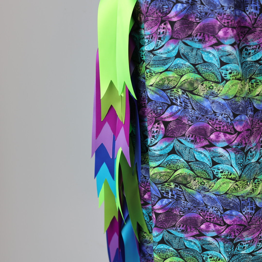 Vi's CREE-ations Purple Leafy Ribbon Skirt