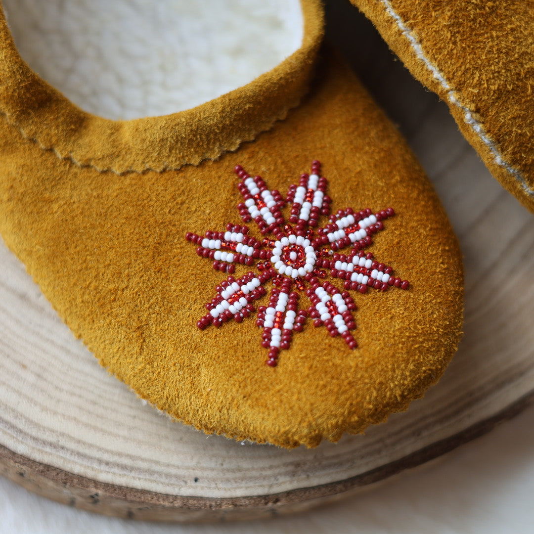 T.Sullivan Size 10 Women Brown Star Ballerina Slippers
