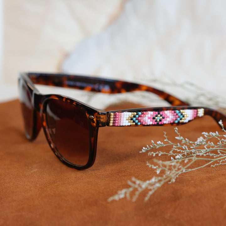 Rebelina Wayfarer Beaded Sunglasses