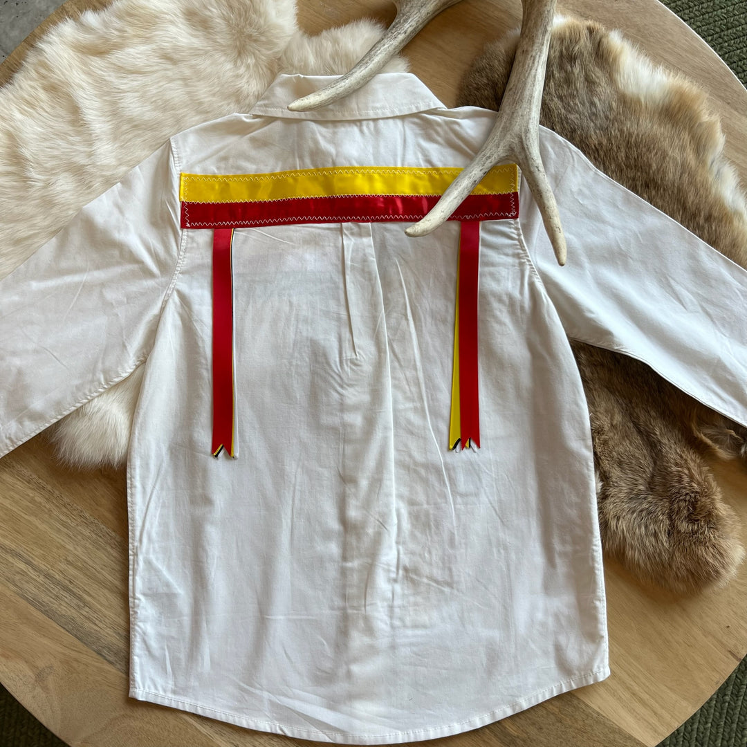 Vi's CREE-ations Medicine Wheel Boy's 7 Ribbon Shirt