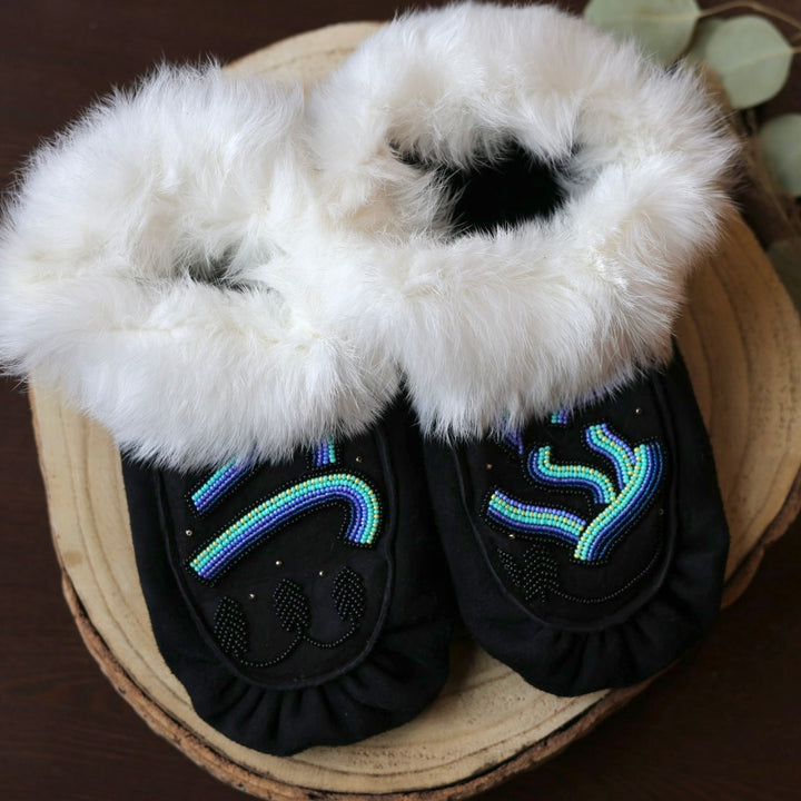 Moccasin Mama Northern Lights Beaded Moccasins