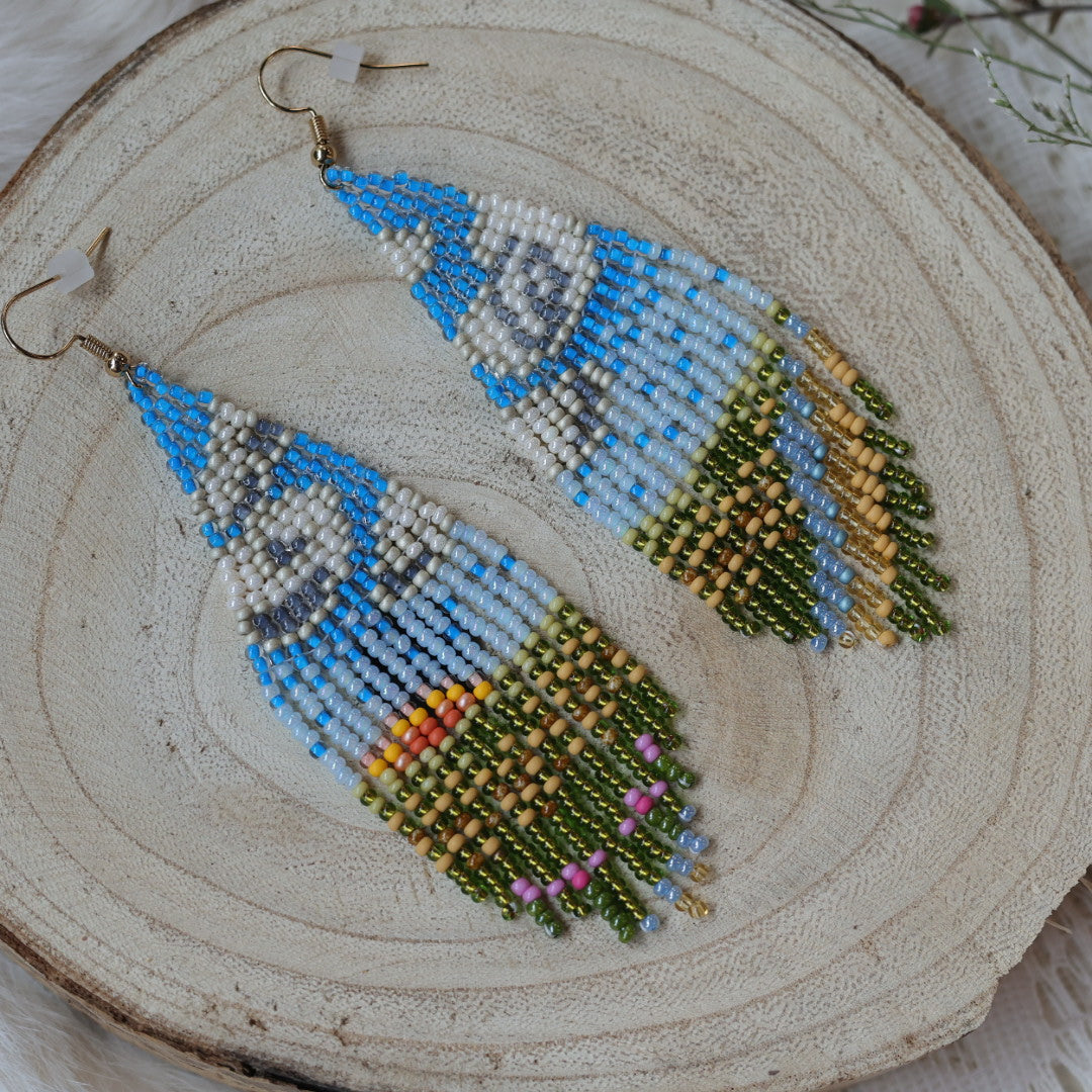 Prairie Moon Treaty 6 Fringe Earrings