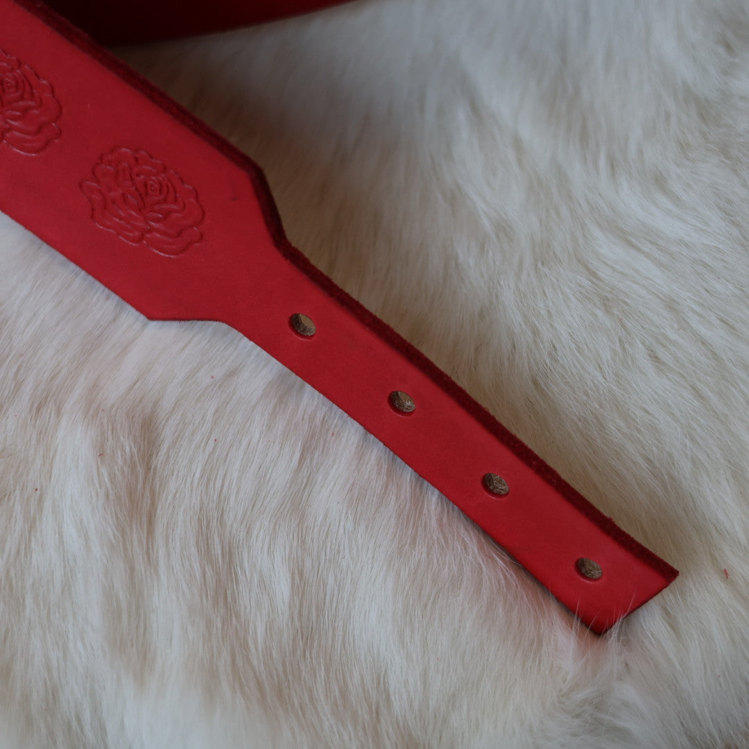 Iskotew Pahkekin Everyday 52" Rose Red Leather Belt