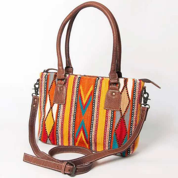 LS Western Colourful Diamond Saddle Blanket Crossbody Bag