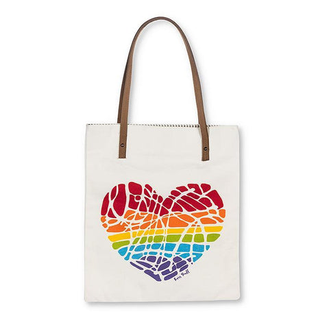 Abbott Rainbow Heart Book Bag