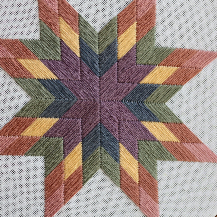 Janene A. Spring Themed Lone Star Quilt Embroidery Hoops