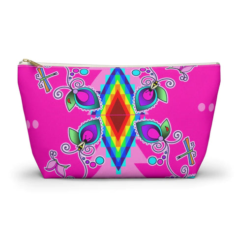Native Anthro Pink Floral Accessory Bag Small