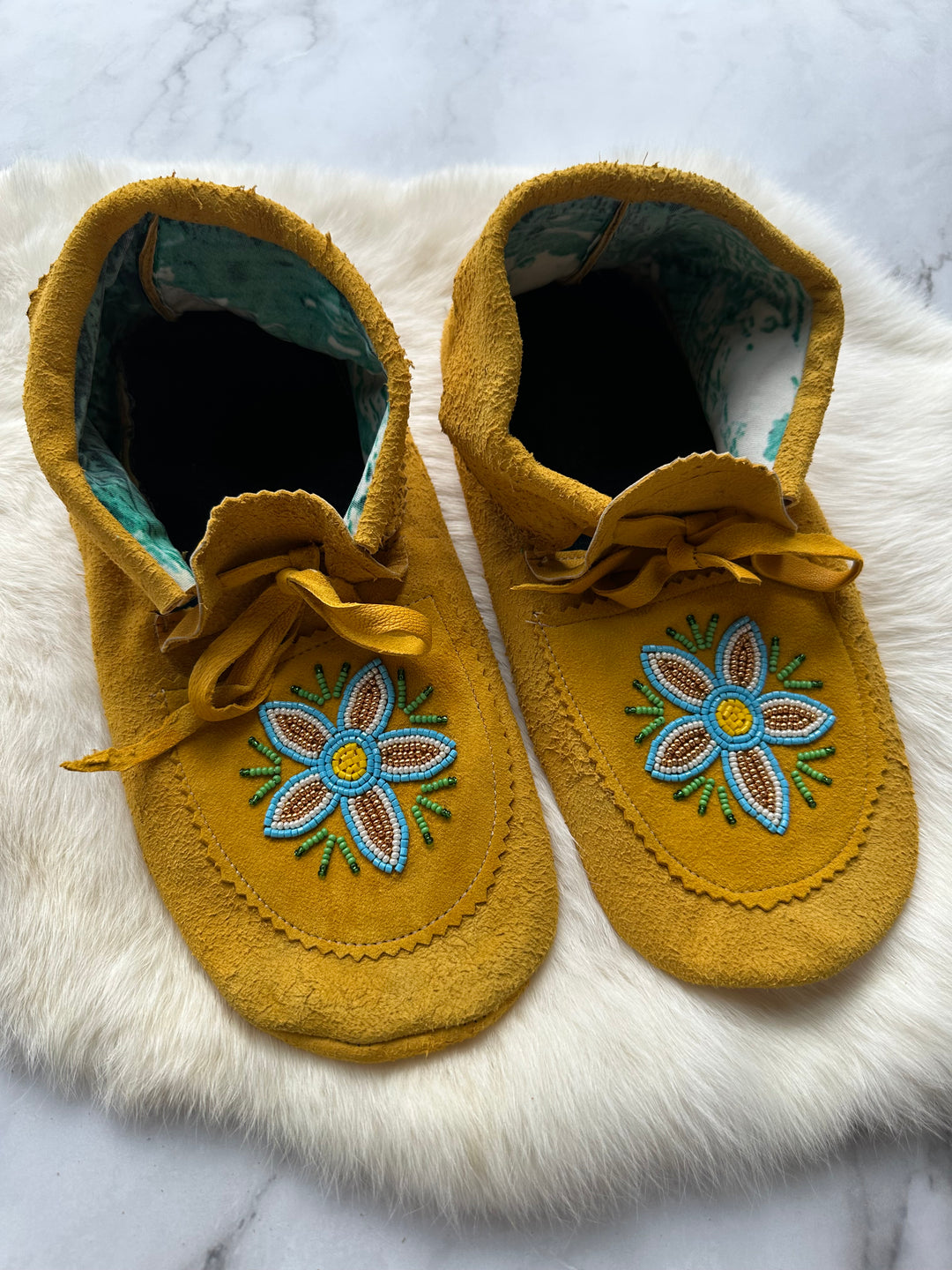 Sandra L Handmade Beaded Moccasins