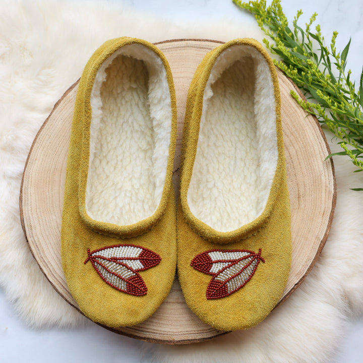 T.Sullivan Size 9 Women Feathers Ballerina Slippers