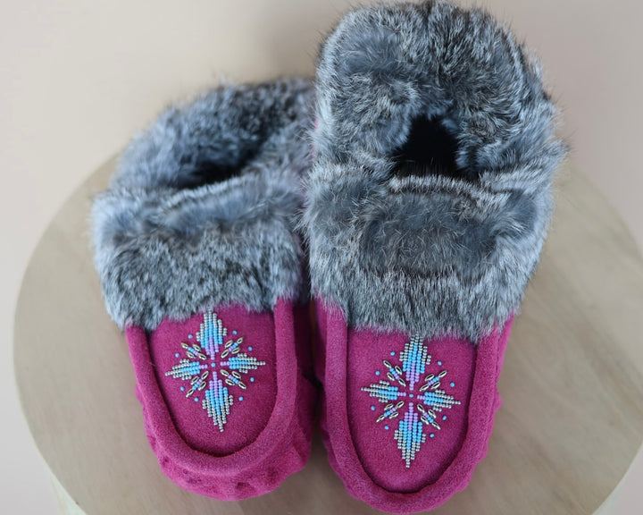 Ironstar Co. Pink Moccasins With Burst Detail