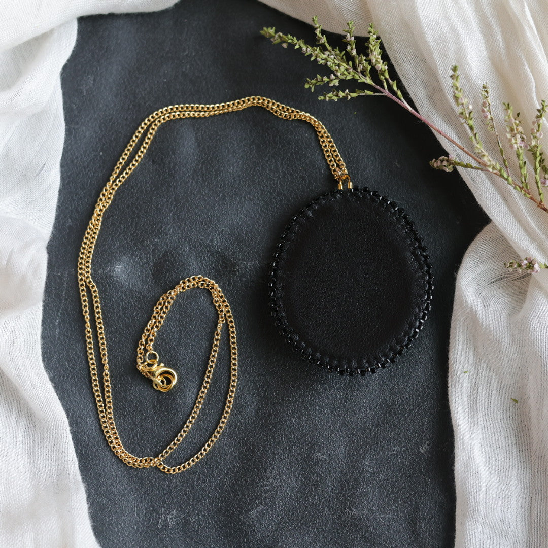 Beth Rose Designs Fire Beaded Pendant Necklace