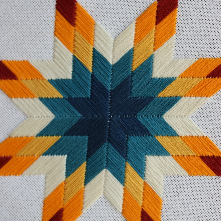Janene A. Summer Themed Lone Star Quilt Embroidery Hoops