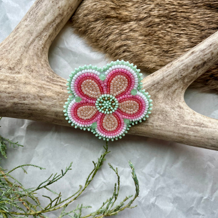 Keegan W. Beaded Flower Pins